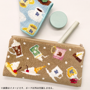 シェニール織ポーチ