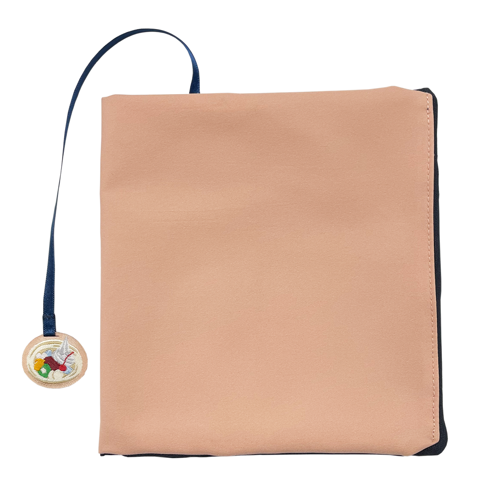 小豆染めブックカバー(クリームあんみつしおり)