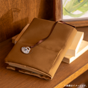 コーヒー染めブックカバー(コーヒーカップしおり)