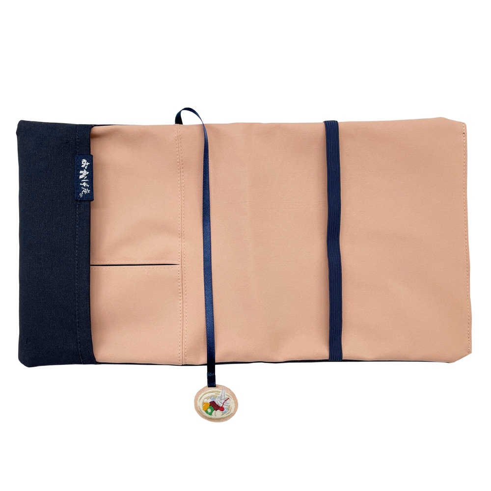 小豆染めブックカバー(クリームあんみつしおり)