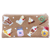 シェニール織ポーチ