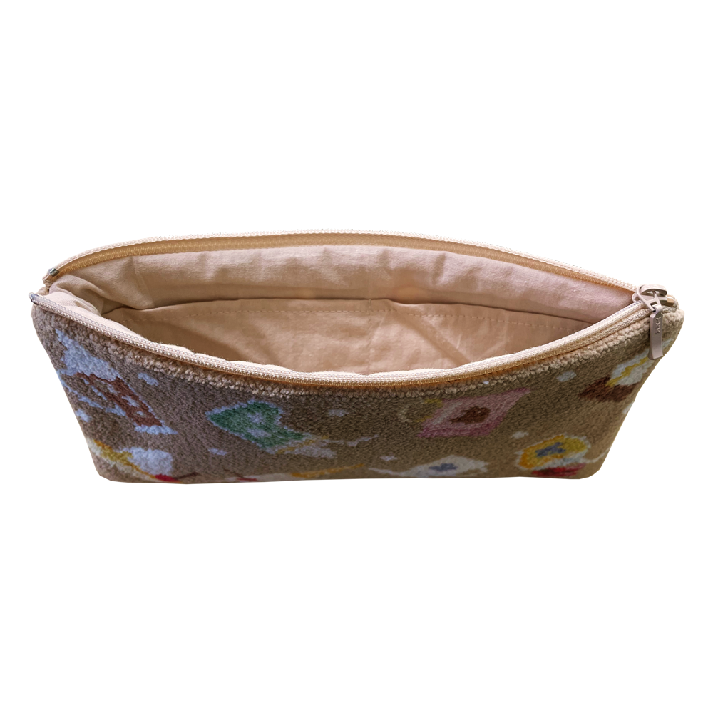 シェニール織ポーチ