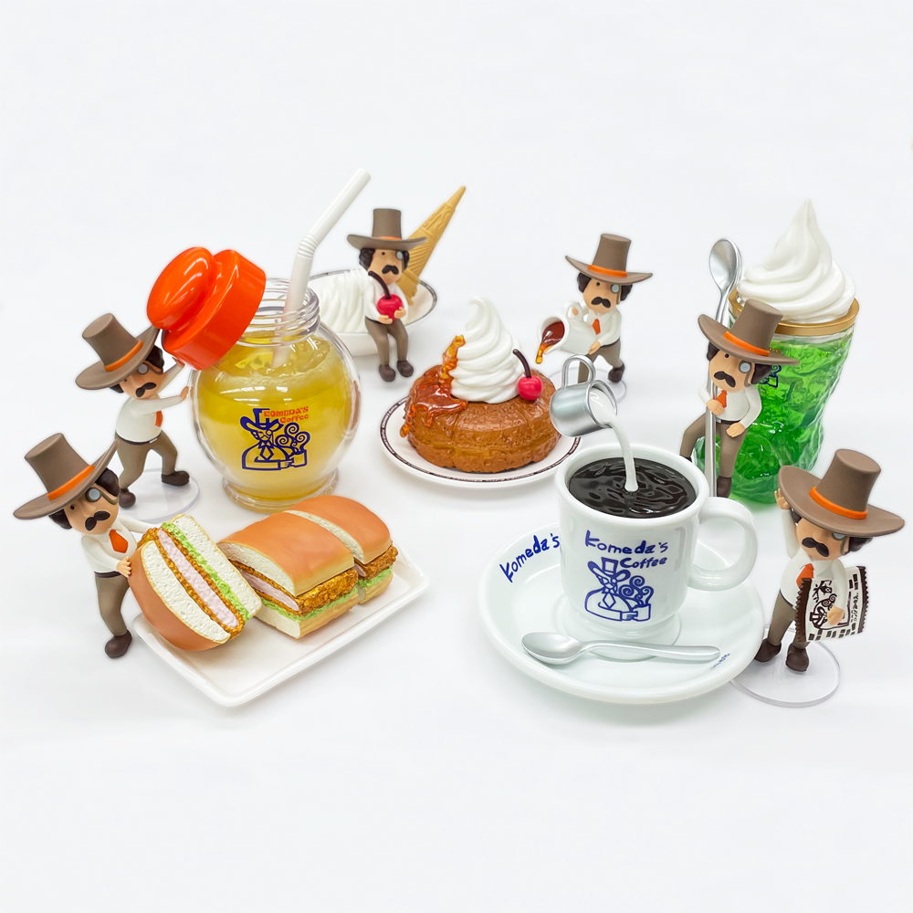 【コンプ6種セット】コメダ珈琲 D賞 Ｅ賞 ミニフィギュアチャーム 一番くじ ちょっと一息〜 ですくdeコメダ珈琲店 全6種類コンプリートセット