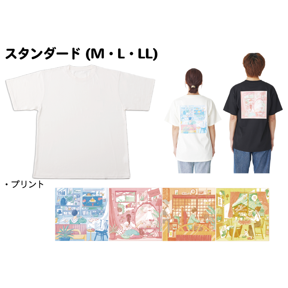 コーヒー 妖精 イラスト 妖精 モーニング コーヒー Tシャツ コーヒーこぼしました Tシャツ｜楽猫楽描しげ屋 - オリラボマーケット